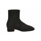 Stuart Weitzman Stretch Suede Bootie With Cyllinder Heel