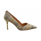 J Renee Croc Heel Pump