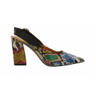 J Renee Exotic Block Heel Sandal