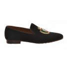 Tosoni Metal Badge Suede Slip-on