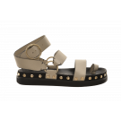 Kurt Geiger Flat Studded Ankle Strap Sandal