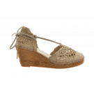 Kurt Geiger Linen Chrochet Dorcy Espadrille