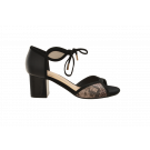 Saffron Browne Snake Detail Lace-Up Heel