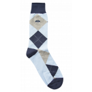 Kurt Geiger Light Blue Argyle Socks