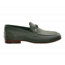 Tosoni Metal/weave Trim Leather Slip-on