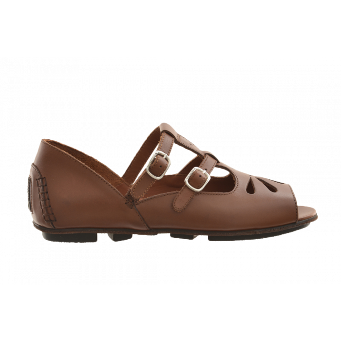 Carvela 5 Step Leather Double Strap Sandal