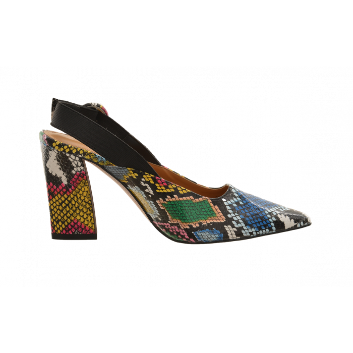 J Renee Exotic Block Heel Sandal