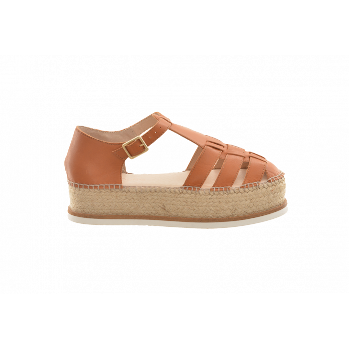 Nina Roche Leather Espadrille Sandal