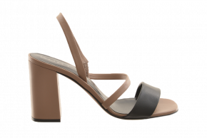 Kurt Geiger Tri-Colour High Heel Block Sandal
