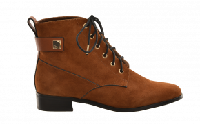 Saffron Browne Suede Lace-Up Ankle Boot