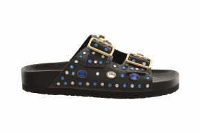 Kurt Geiger Bejewelled Leather Sandal