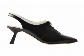 Kurt Geiger Zip Front Sling On Fash Heel