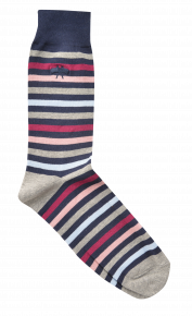 Kurt Geiger Raspberry Stripe Socks