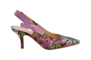 J Renee Mh Kitten Heel With Bow On Strap