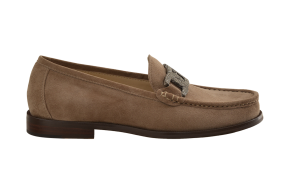 Saffron Browne Suede With Metal Trim