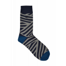 Grey/navy Zebra Socks