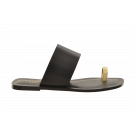 Carvela Luxe Toe Ring Sandal With Leather Cuff