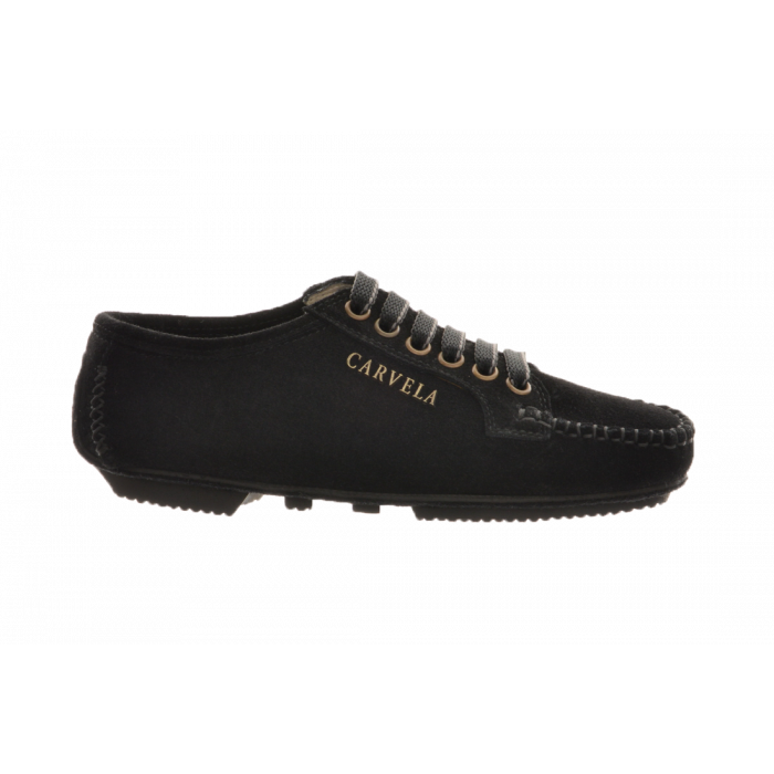 Carvela 375 Kids Suede Lace-Up Moccasin