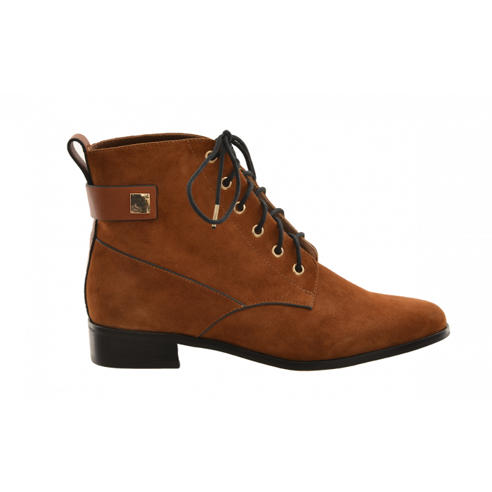 Saffron Browne Suede Lace Up Ankle Boot