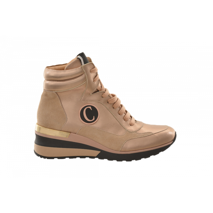 Carvela Weekend Gilt Wedge Hi Top Sneaker
