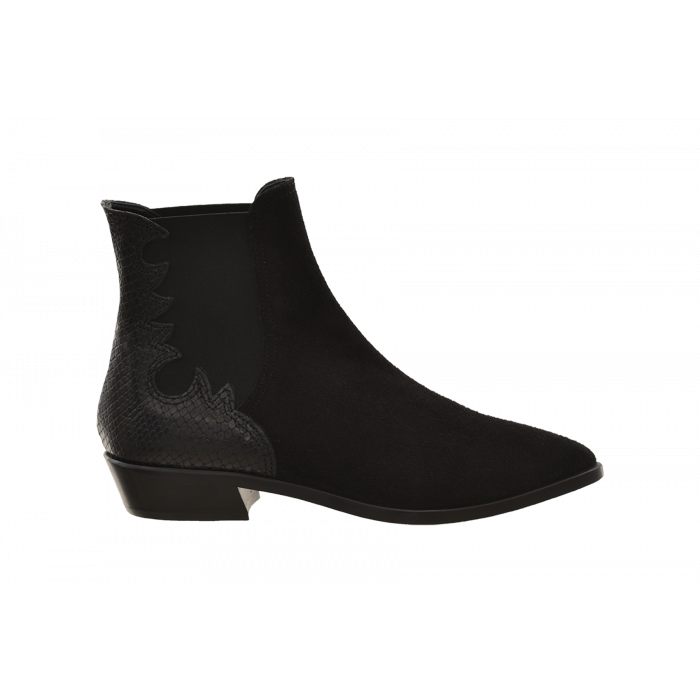 Agl block heel bootie top