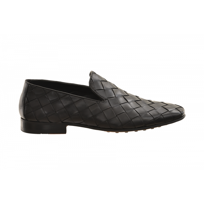 Tosoni Wide Weave Leather Slip-On