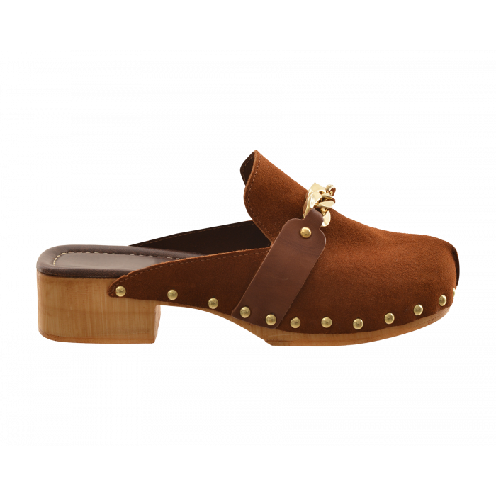 kurt-geiger-suede-chain-trim-clog