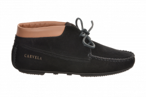 Carvela 392D Suede Boot With Leather Collar