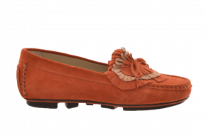 Carvela 5 Step Suede Premium Fringe Moccasin