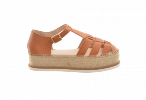 Nina Roche Leather Espadrille Sandal