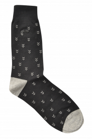Kurt Geiger Black With Grey Design Socks