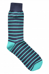 Kurt Geiger Turquoise Fine Stripe Socks