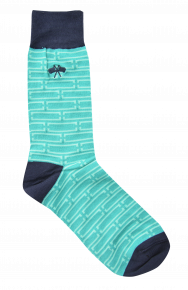 Kurt Geiger Turquoise/navy Dotted Socks