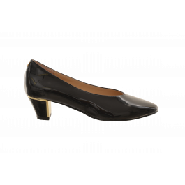 J Renee Patent Mid Heel Pump
